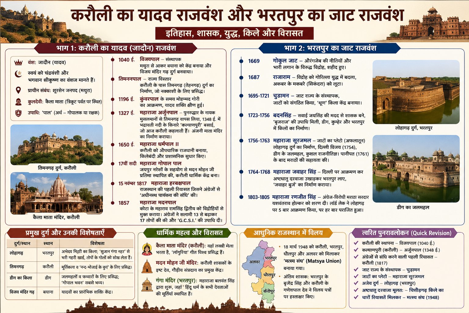 करौली और भरतपुर का गौरवशाली इतिहास: यादव एवं जाट राजवंश - NotesMind