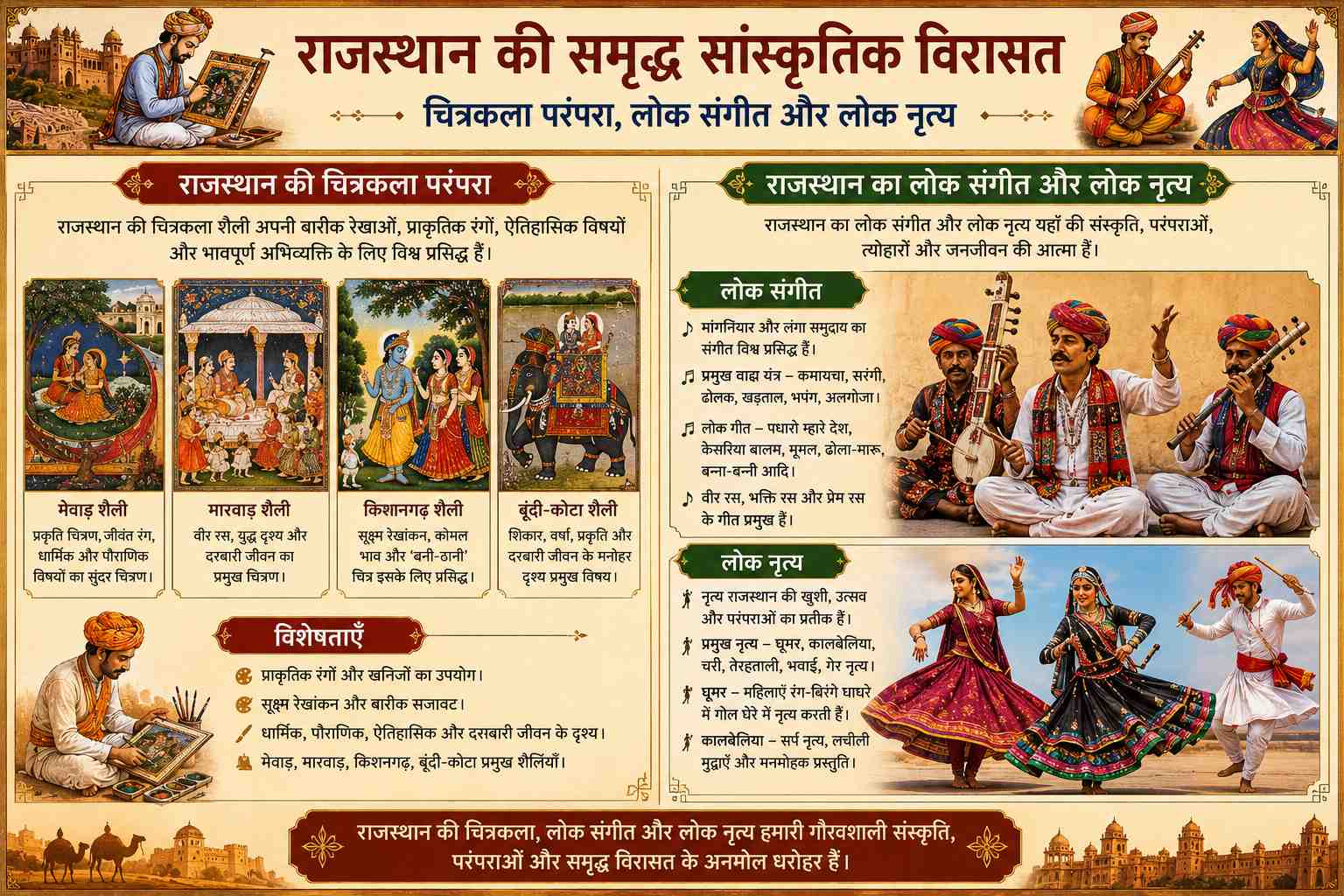 राजस्थान की चित्रकला परंपरा - NotesMind